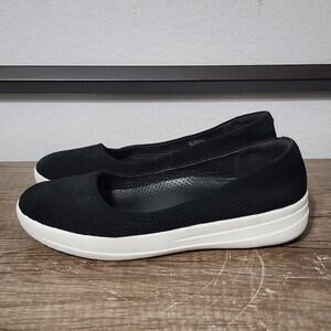 Fitflop Uberknit Women's Slip-On Loafers Shoes Sneakers Size 7 Black